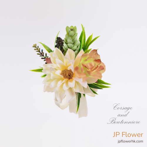 襟花-絲花襟花(玫瑰)-AC367