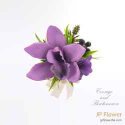 「夢幻紫雨」小蘭花絲花襟花 | 香港製造，畢業校慶必備！