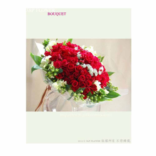 花束-99枝紅玫瑰-BO147