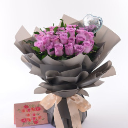 Heng Fa Chuen G Florist Surprise: 36 Roses Bouquet — Birthday/Promotion Head-Turner
