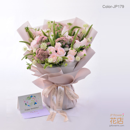 G花店玫瑰花束總匯:桔紅、皇妃、玫西紅,為你打造獨一無二的訂花體驗 華麗花藝大匯演:紫白與中黃白玫瑰交織,G花店讓你告白都多了一份詩意