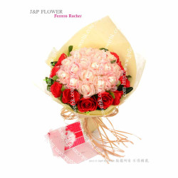 金莎朱古力絲花花束(12粒朱古力)-FR107