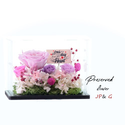 保鮮花連自定小木牌-PS113