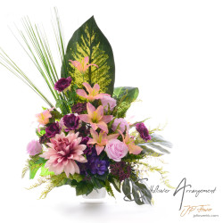 大麗花絲花擺設-SF547